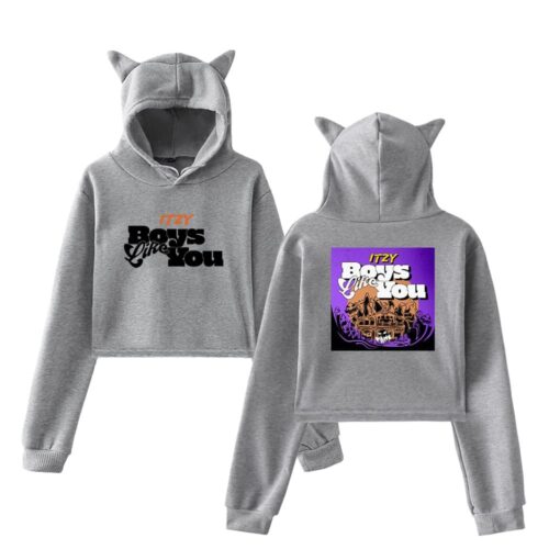 Itzy Boys Like You Cropped Hoodie #2