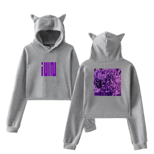 Gidle Cropped Hoodie #10