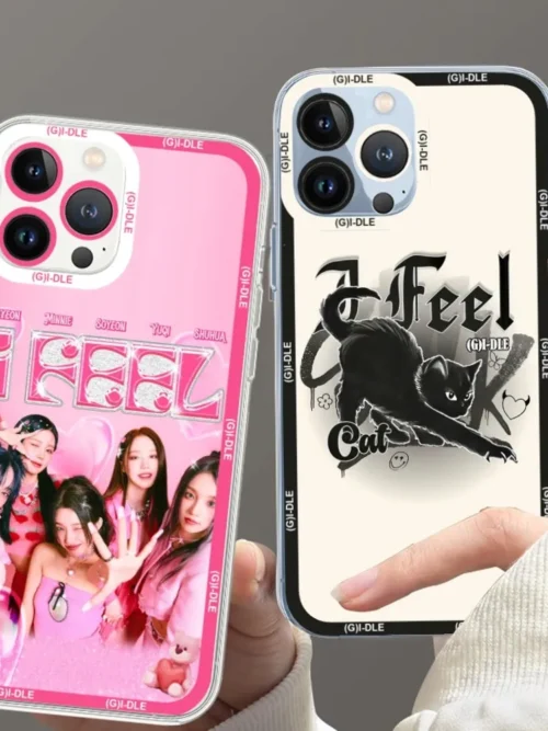 Gidle iPhone Case For iPhone 11 12 Mini 13 14 Pro Max Transparent Shell