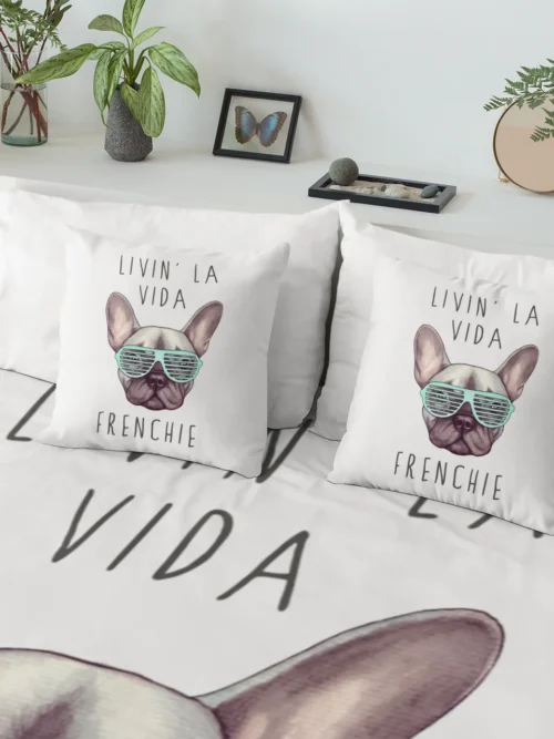 French Bulldog Bedsheets + 2 Pillowcases #7