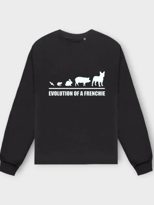 French Bulldog Sweatshirt #507 + GIFT- Evolution of a frenchie