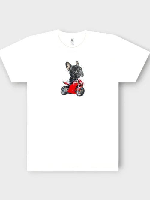 French Bulldog T-Shirt + GIFT #501 Biker