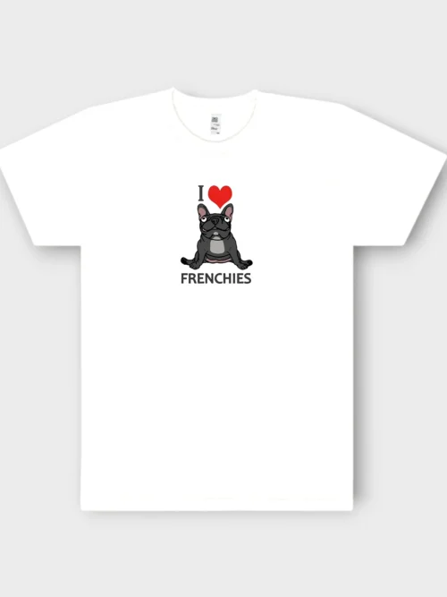 French Bulldog T-Shirt + GIFT #513 i love Frenchies