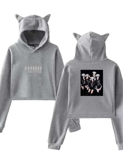Gidle Cropped Hoodie #12