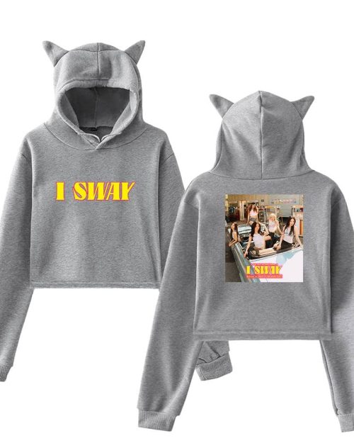 Gidle I Sway Cropped Hoodie #3