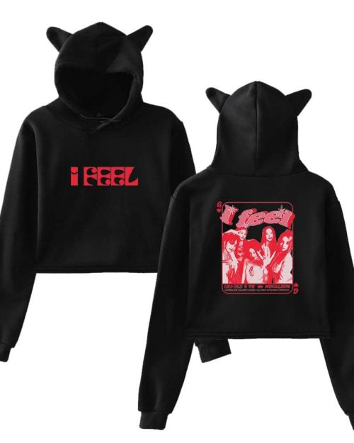 Gidle “I Feel” Cropped Hoodie #4