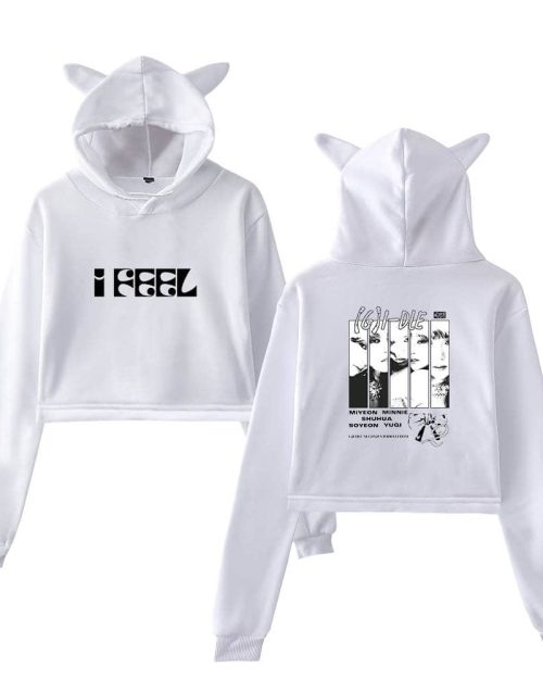 Gidle “I Feel” Cropped Hoodie #1