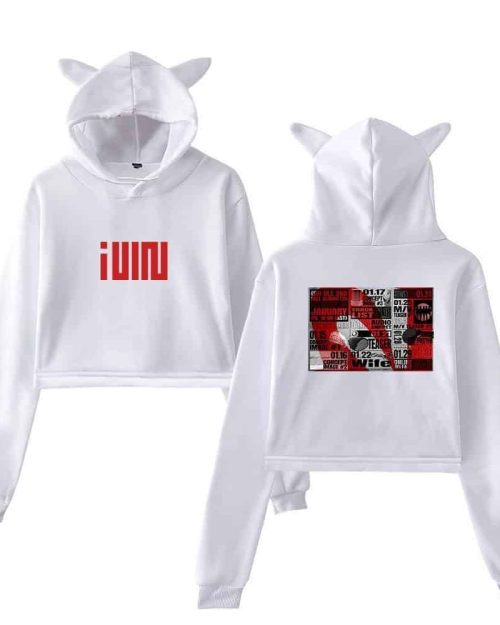 Gidle Cropped Hoodie #10