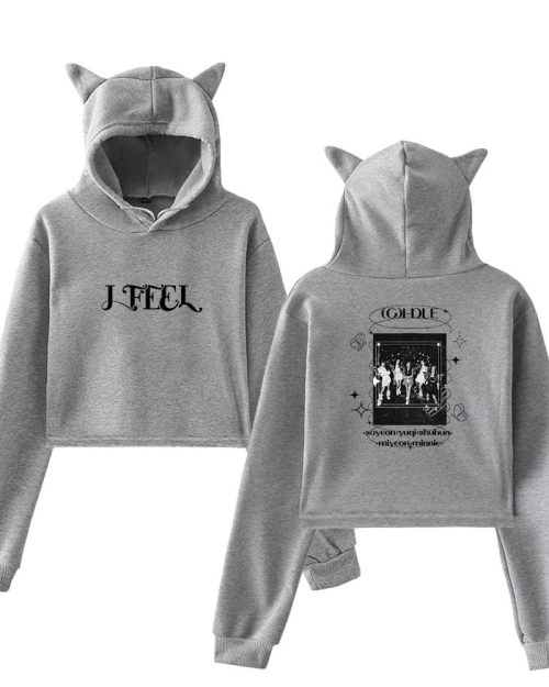 Gidle “I Feel” Cropped Hoodie #3 + Gift