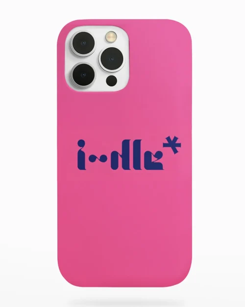 G-IDLE Pink Stencil Logo Phone Case