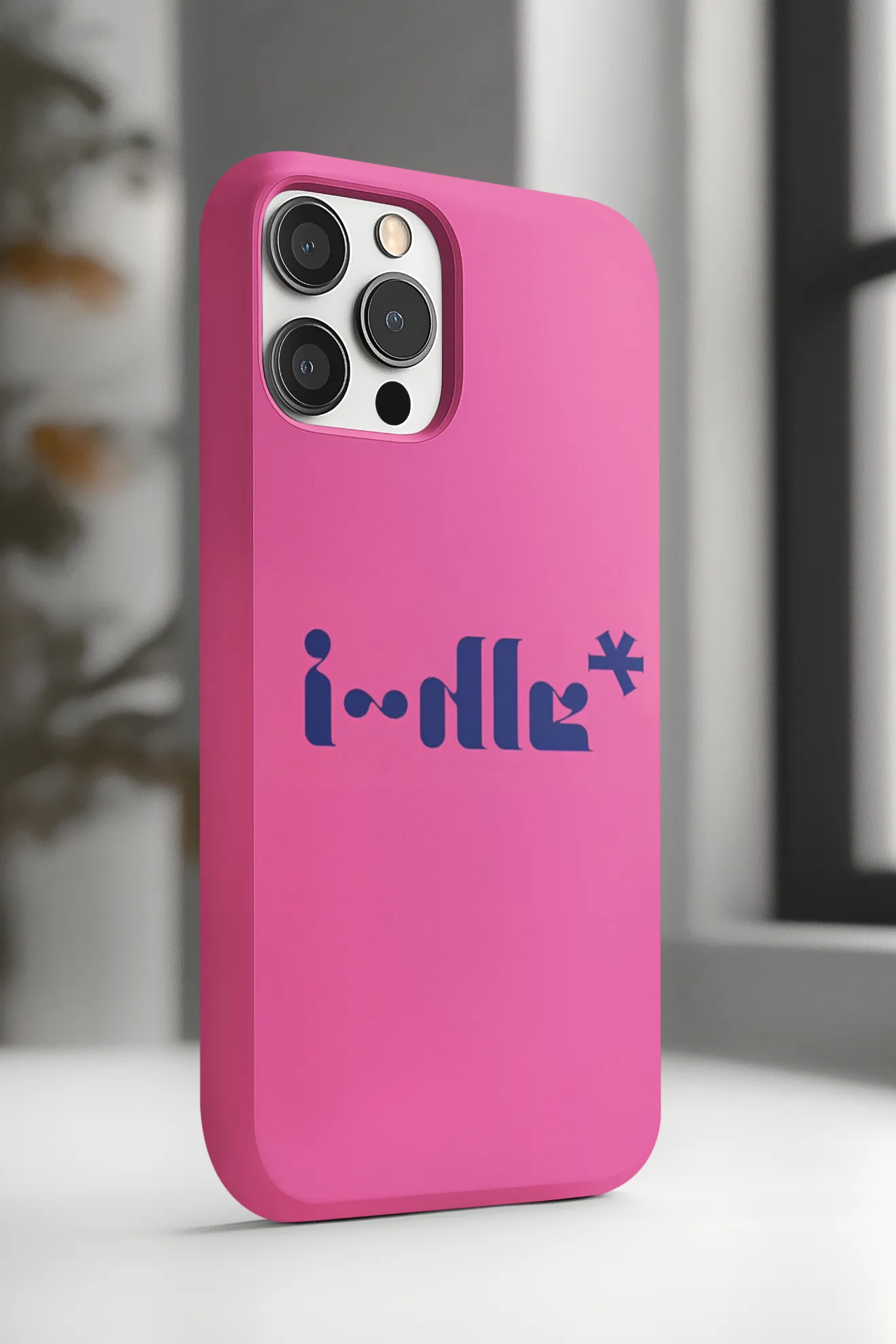 G-IDLE Pink Stencil Logo Phone Case - Image 2