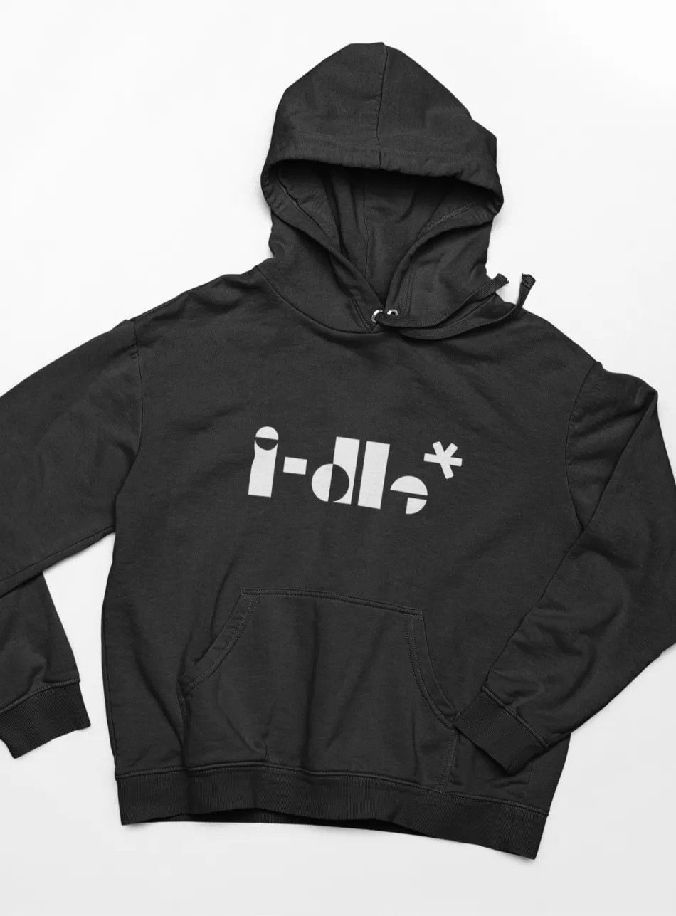 G-IDLE White Logo Hoodie
