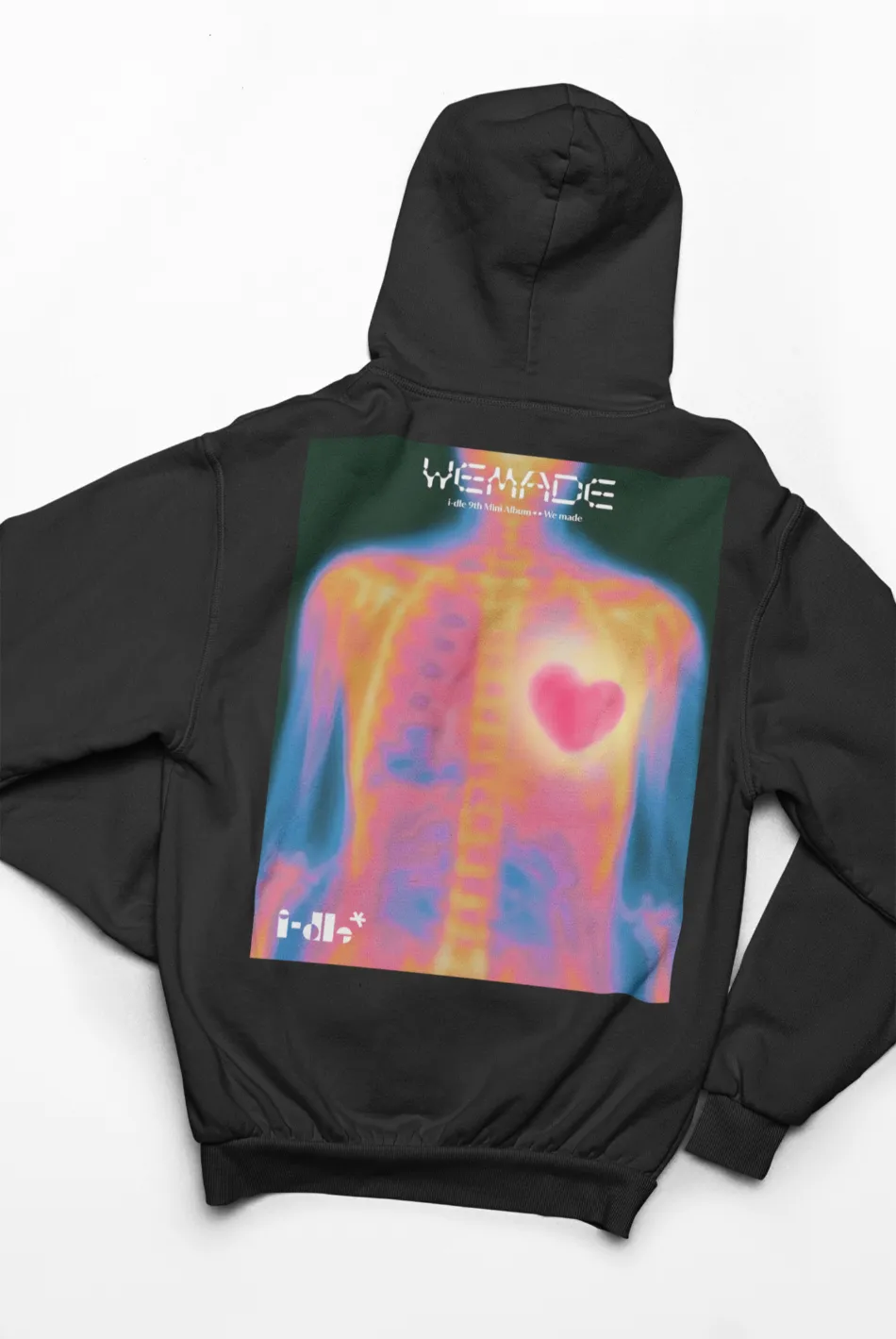 G-IDLE White Logo Hoodie - Image 2