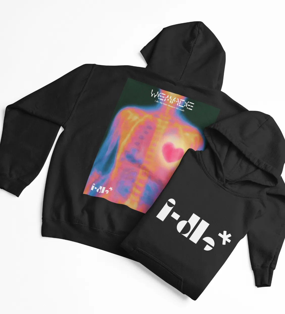 G-IDLE White Logo Hoodie - Image 3