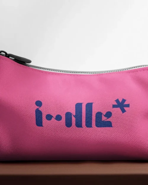 G-IDLE Pink Stencil Logo Pencil Case