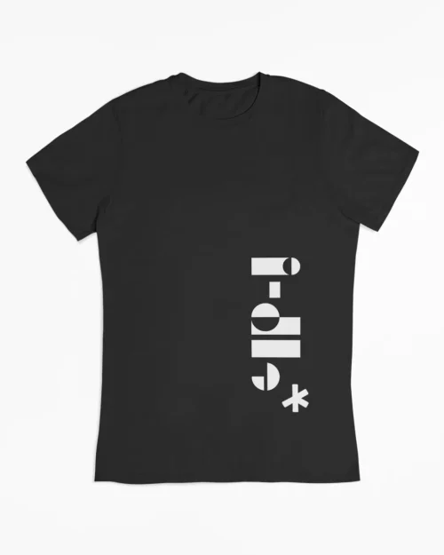 G-IDLE Black Vertical Logo T-Shirt